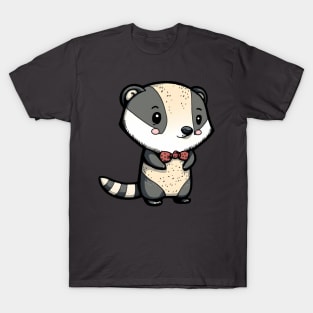 Badger with bow tie T-Shirt